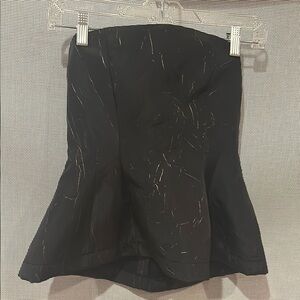 Zara Black and Gold Pencil Skirt